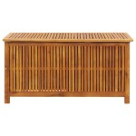 vidaXL Ladă de depozitare grădină, 113x50x58 cm, lemn masiv de acacia vidaXL Ladă de depozitare grădină, 113x50x58 cm, lemn masiv de acacia