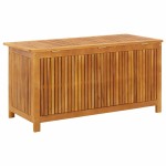 vidaXL Ladă de depozitare grădină, 113x50x58 cm, lemn masiv de acacia vidaXL Ladă de depozitare grădină, 113x50x58 cm, lemn masiv de acacia