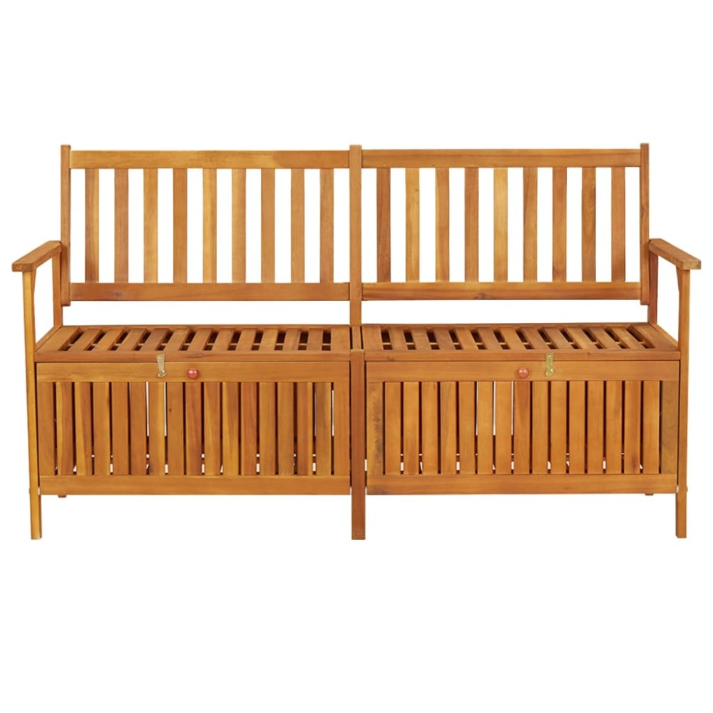 vidaXL Bancă de depozitare, 148 cm, lemn masiv de acacia