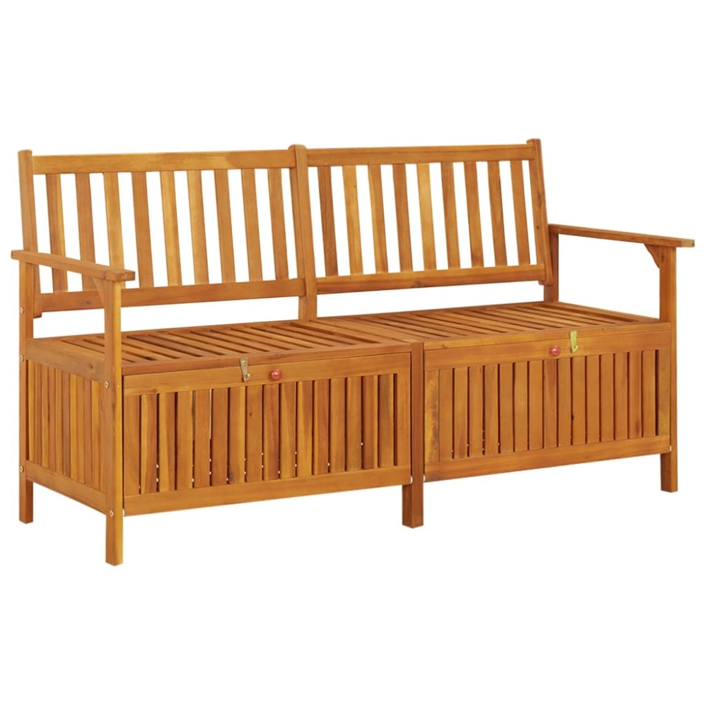 vidaXL Bancă de depozitare, 148 cm, lemn masiv de acacia