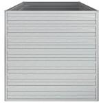 vidaXL Strat înălțat de grădină argintiu 160x80x77 cm oțel galvanizat