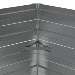 vidaXL Strat înălțat de grădină, argintiu, 129x45 cm, oțel galvanizat vidaXL Strat înălțat de grădină, argintiu, 129x45 cm, oțel galvanizat