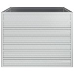 vidaXL Strat înălțat de grădină argintiu 100x100x77cm oțel galvanizat vidaXL Strat înălțat de grădină argintiu 100x100x77cm oțel galvanizat