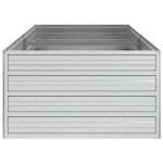 vidaXL Strat înălțat de grădină argintiu 160x80x45 cm oțel galvanizat