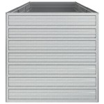 vidaXL Strat înălțat de grădină argintiu 240x80x77 cm oțel galvanizat