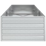 vidaXL Strat înălțat de grădină argintiu 240x80x45 cm oțel galvanizat