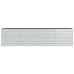 vidaXL Strat înălțat de grădină argintiu 320x40x77 cm oțel galvanizat
