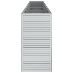 vidaXL Strat înălțat de grădină argintiu 320x40x77 cm oțel galvanizat