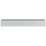 vidaXL Strat înălțat de grădină argintiu 320x40x45 cm oțel galvanizat
