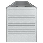 vidaXL Strat înălțat de grădină argintiu 320x40x45 cm oțel galvanizat