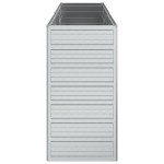 vidaXL Strat înălțat de grădină argintiu 160x40x77 cm oțel galvanizat