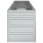vidaXL Strat înălțat de grădină argintiu 160x40x45 cm oțel galvanizat