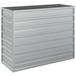 vidaXL Strat înălțat de grădină argintiu 100x40x77 cm oțel galvanizat vidaXL Strat înălțat de grădină argintiu 100x40x77 cm oțel galvanizat