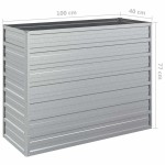vidaXL Strat înălțat de grădină argintiu 100x40x77 cm oțel galvanizat vidaXL Strat înălțat de grădină argintiu 100x40x77 cm oțel galvanizat