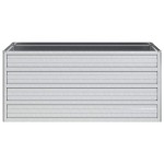 vidaXL Strat înălțat de grădină argintiu 100x40x45 cm oțel galvanizat vidaXL Strat înălțat de grădină argintiu 100x40x45 cm oțel galvanizat