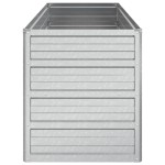vidaXL Strat înălțat de grădină argintiu 100x40x45 cm oțel galvanizat vidaXL Strat înălțat de grădină argintiu 100x40x45 cm oțel galvanizat