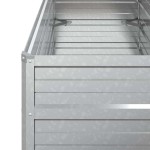 vidaXL Strat înălțat de grădină argintiu 100x40x45 cm oțel galvanizat vidaXL Strat înălțat de grădină argintiu 100x40x45 cm oțel galvanizat