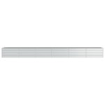 vidaXL Strat înălțat de grădină argintiu 480x40x45 cm oțel galvanizat vidaXL Strat înălțat de grădină argintiu 480x40x45 cm oțel galvanizat