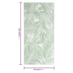 vidaXL Covor de exterior, ARAKIL verde, 80x150 cm, PP vidaXL Covor de exterior, ARAKIL verde, 80x150 cm, PP
