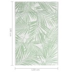vidaXL Covor de exterior, ARAKIL verde, 120x180 cm, PP vidaXL Covor de exterior, ARAKIL verde, 120x180 cm, PP