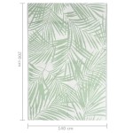 vidaXL Covor de exterior, ARAKIL verde, 140x200 cm, PP vidaXL Covor de exterior, ARAKIL verde, 140x200 cm, PP