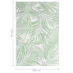 vidaXL Covor de exterior, ARAKIL verde, 190x290 cm, PP