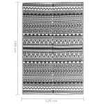 vidaXL Covor de exterior, ARAKIL negru, 120x180 cm, PP vidaXL Covor de exterior, ARAKIL negru, 120x180 cm, PP