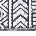 vidaXL Covor de exterior, ARAKIL negru, 140x200 cm, PP vidaXL Covor de exterior, ARAKIL negru, 140x200 cm, PP