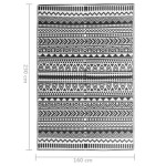 vidaXL Covor de exterior, ARAKIL negru, 160x230 cm, PP vidaXL Covor de exterior, ARAKIL negru, 160x230 cm, PP