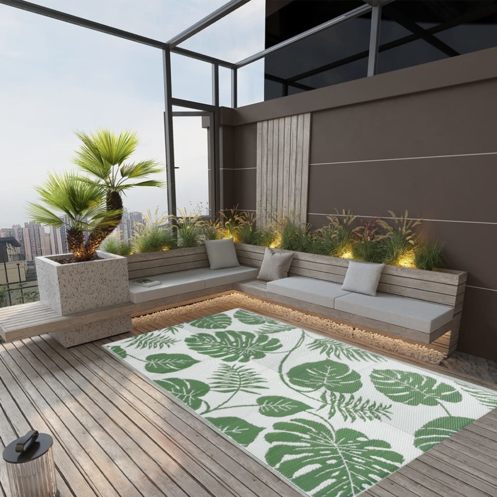 vidaXL Covor de exterior, ARAKIL verde, 160x230 cm, PP