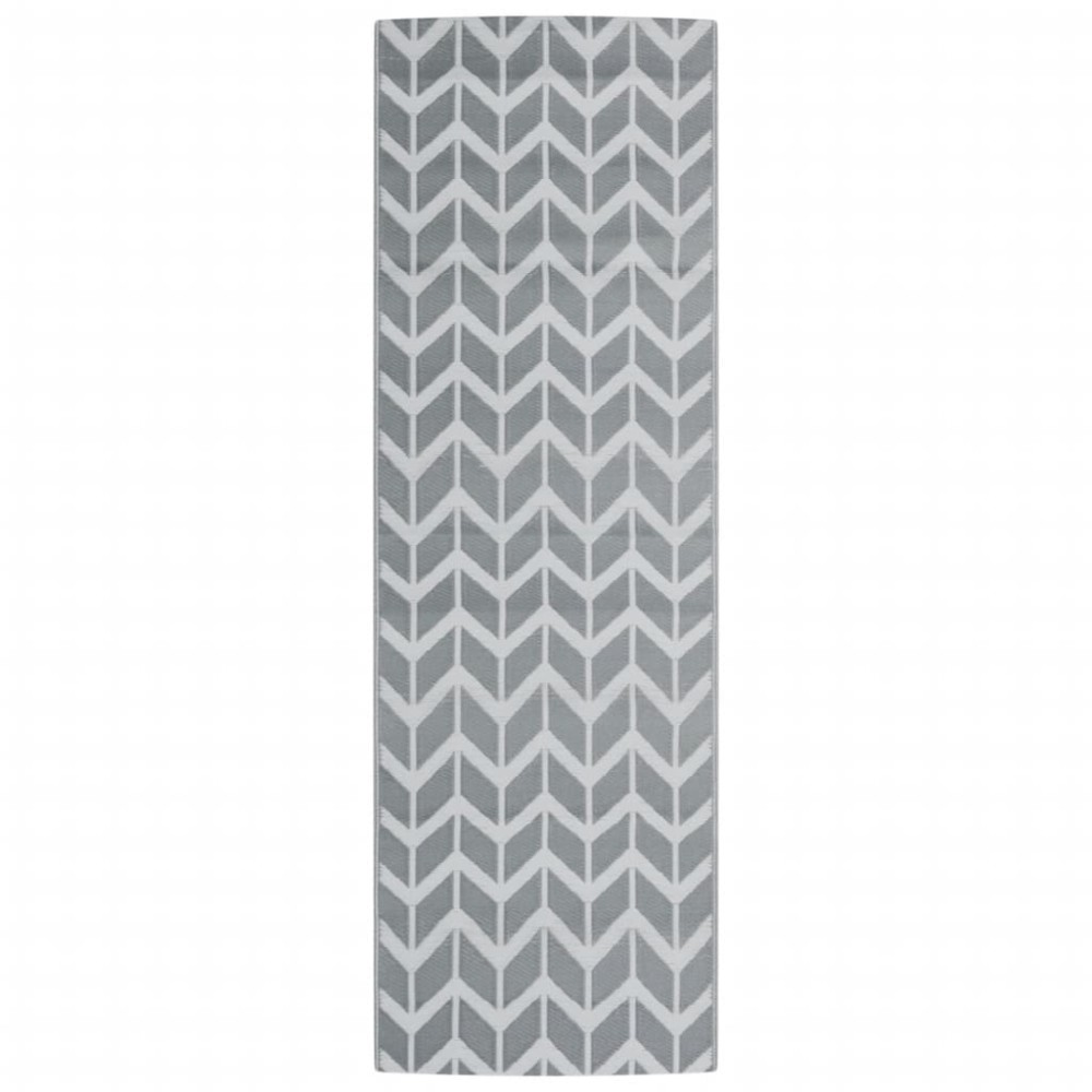 vidaXL Covor de exterior, ARAKIL gri, 80x250 cm, PP