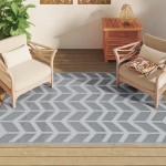 vidaXL Covor de exterior, ARAKIL gri, 140x200 cm, PP vidaXL Covor de exterior, ARAKIL gri, 140x200 cm, PP