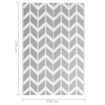 vidaXL Covor de exterior, ARAKIL gri, 160 x 230 cm, PP vidaXL Covor de exterior, ARAKIL gri, 160 x 230 cm, PP