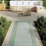 vidaXL Covor de exterior, ARAKIL verde, 80x250 cm, PP vidaXL Covor de exterior, ARAKIL verde, 80x250 cm, PP