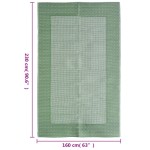 vidaXL Covor de exterior, ARAKIL verde, 160x230 cm, PP vidaXL Covor de exterior, ARAKIL verde, 160x230 cm, PP
