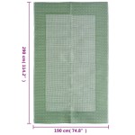 vidaXL Covor de exterior, ARAKIL verde, 190x290 cm, PP vidaXL Covor de exterior, ARAKIL verde, 190x290 cm, PP