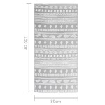 vidaXL Covor de exterior, ARAKIL gri, 80 x 150 cm, PP