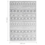 vidaXL Covor de exterior, ARAKIL gri, 160 x 230 cm, PP vidaXL Covor de exterior, ARAKIL gri, 160 x 230 cm, PP
