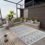 vidaXL Covor de exterior, ARAKIL gri, 190x290 cm, PP vidaXL Covor de exterior, ARAKIL gri, 190x290 cm, PP