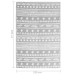 vidaXL Covor de exterior, ARAKIL gri, 190x290 cm, PP vidaXL Covor de exterior, ARAKIL gri, 190x290 cm, PP