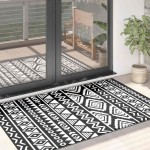 vidaXL Covor de exterior, ARAKIL negru, 120x180 cm, PP vidaXL Covor de exterior, ARAKIL negru, 120x180 cm, PP