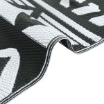 vidaXL Covor de exterior, ARAKIL negru, 160x230 cm, PP vidaXL Covor de exterior, ARAKIL negru, 160x230 cm, PP