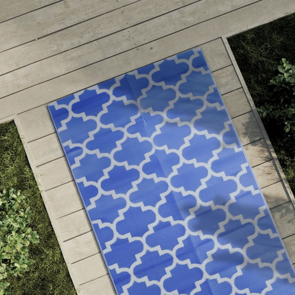 vidaXL Covor de exterior, ARAKIL albastru, 80x150 cm, PP