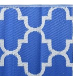 vidaXL Covor de exterior, ARAKIL albastru, 80x150 cm, PP vidaXL Covor de exterior, ARAKIL albastru, 80x150 cm, PP