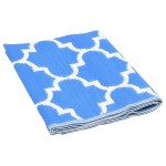 vidaXL Covor de exterior, ARAKIL albastru, 120x180 cm, PP vidaXL Covor de exterior, ARAKIL albastru, 120x180 cm, PP