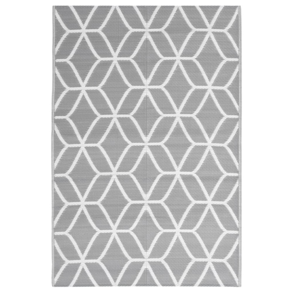 vidaXL Covor d exterior, ARAKIL gri, 140 x 200 cm, PP