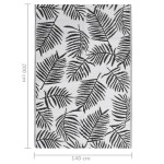 vidaXL Covor de exterior, ARAKIL negru, 140x200 cm, PP vidaXL Covor de exterior, ARAKIL negru, 140x200 cm, PP