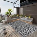 vidaXL Covor de exterior, ARAKIL negru, 140x200 cm, PP vidaXL Covor de exterior, ARAKIL negru, 140x200 cm, PP