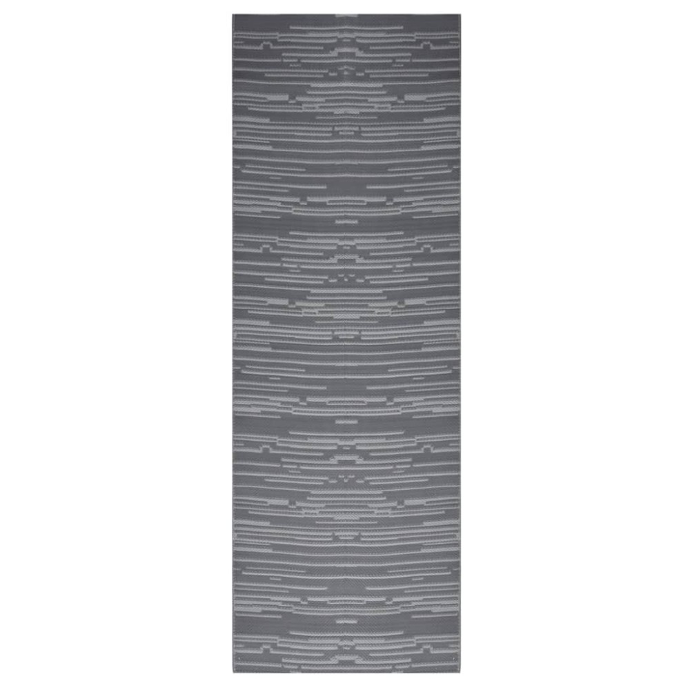 vidaXL Covor de exterior, ARAKIL antracit, 80x250 cm, PP