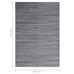 vidaXL Covor de exterior, ARAKIL antracit, 140x200 cm, PP vidaXL Covor de exterior, ARAKIL antracit, 140x200 cm, PP